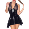 Black Level Robe Vinyl Dress Net Noire